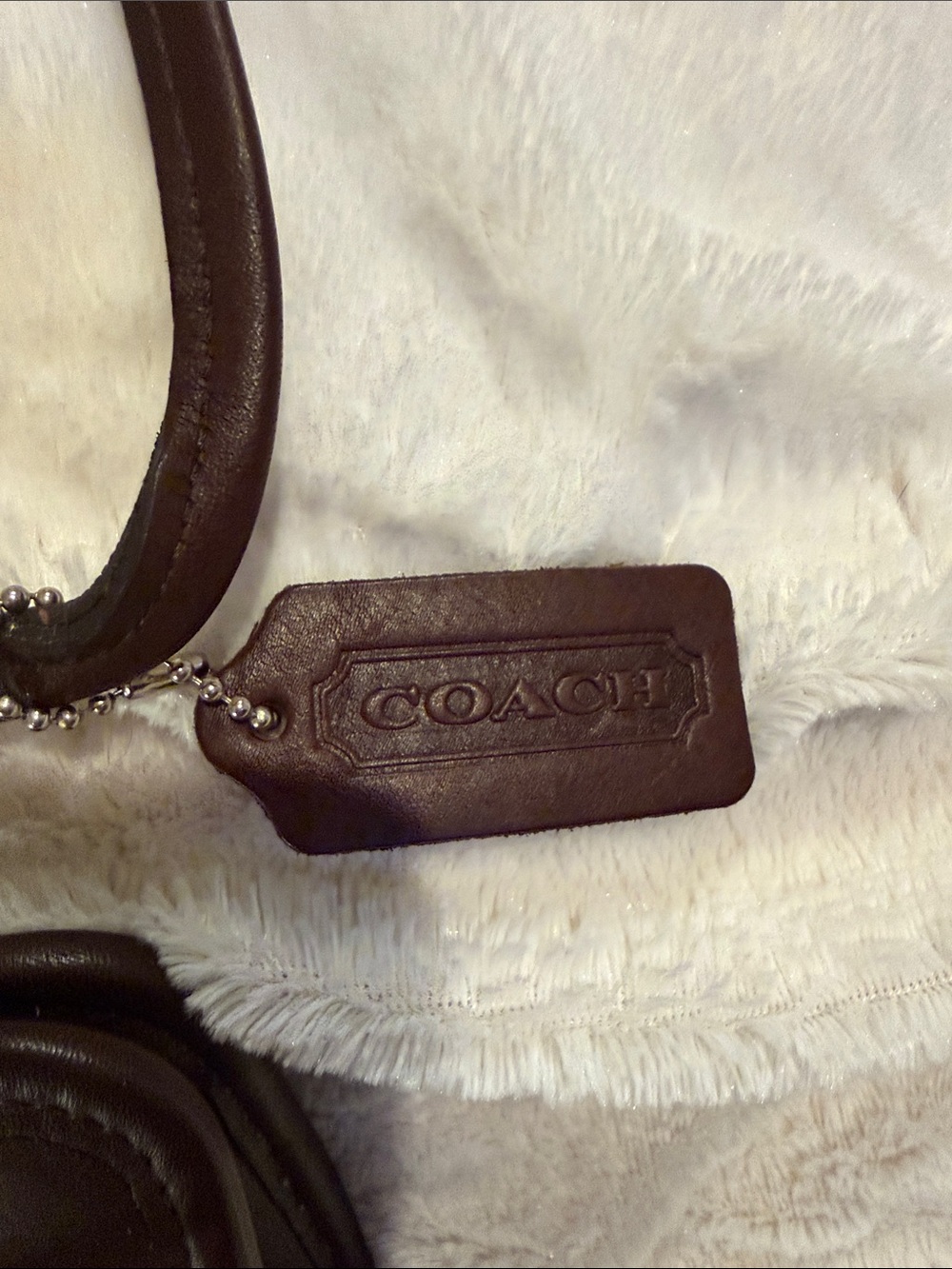Coach Dark Brown Leather Messenger Crossbody - Picture 2 of 7